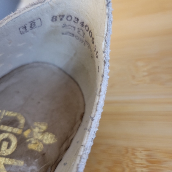 RIEKER Doris anitstress metallic leather perforated square toe Mary Jane shoes - Picture 9 of 16